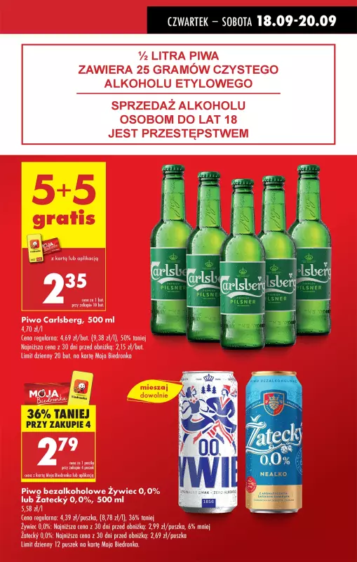 Biedronka - gazetka promocyjna Od czwartku, Z ladą tradycyjną od czwartku 18.09 do środy 24.09 - strona 9
