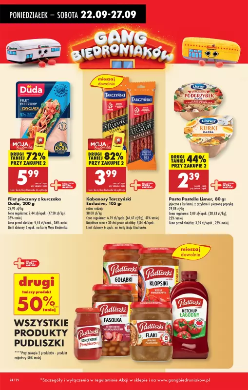 Biedronka - gazetka promocyjna Od poniedziałku od poniedziałku 22.09 do niedzieli 28.09 - strona 24