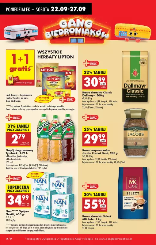 Biedronka - gazetka promocyjna Od poniedziałku od poniedziałku 22.09 do niedzieli 28.09 - strona 26