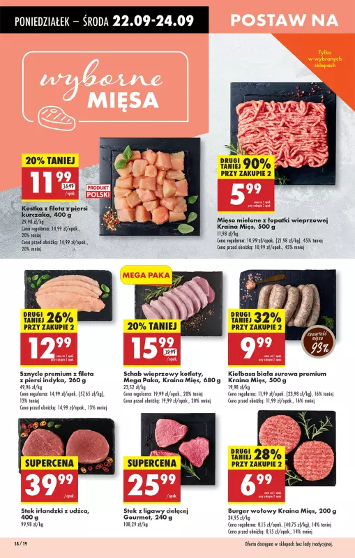 Biedronka - gazetka promocyjna Od poniedziałku, Z ladą tradycyjną od poniedziałku 22.09 do niedzieli 28.09 - strona 18