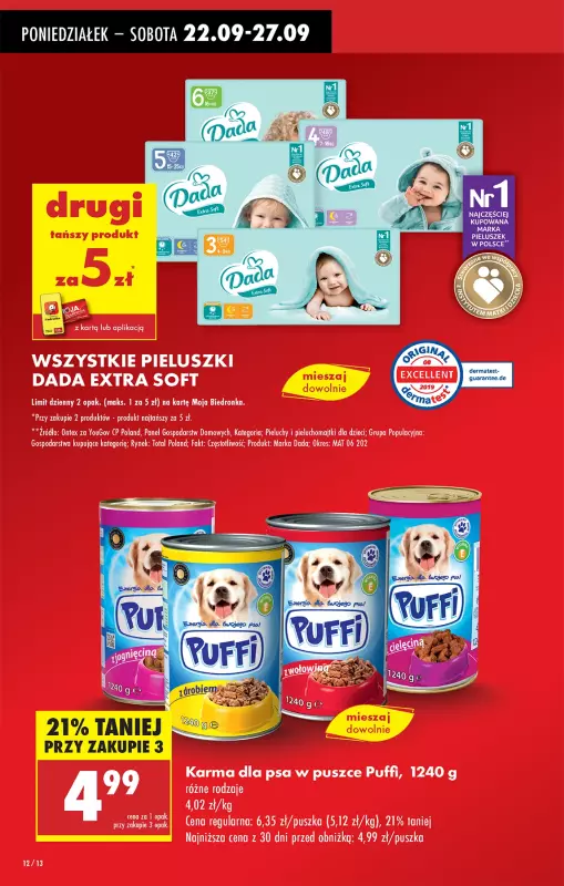 Biedronka - gazetka promocyjna Od poniedziałku, Z ladą tradycyjną od poniedziałku 22.09 do niedzieli 28.09 - strona 12