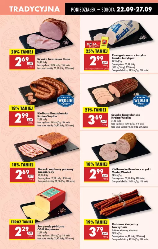 Biedronka - gazetka promocyjna Od poniedziałku, Z ladą tradycyjną od poniedziałku 22.09 do niedzieli 28.09 - strona 17