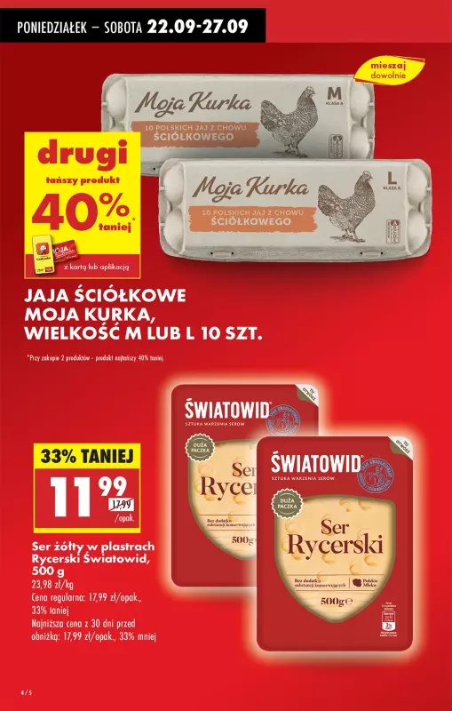 Biedronka - gazetka promocyjna Od poniedziałku, Z ladą tradycyjną od poniedziałku 22.09 do niedzieli 28.09 - strona 4