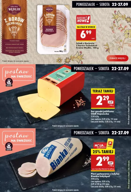 Biedronka - gazetka promocyjna Biedronkowe oszczędności od poniedziałku 22.09 do środy 24.09 - strona 4
