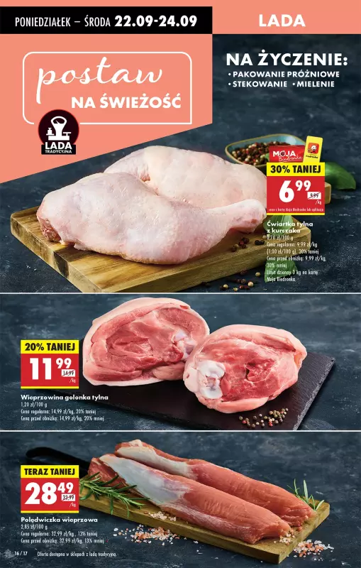 Biedronka - gazetka promocyjna Od poniedziałku, Z ladą tradycyjną od poniedziałku 22.09 do niedzieli 28.09 - strona 16