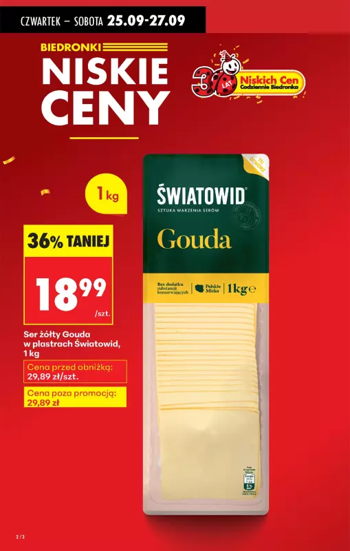 Biedronka - gazetka promocyjna Od czwartku od czwartku 25.09 do środy 01.10 - strona 2