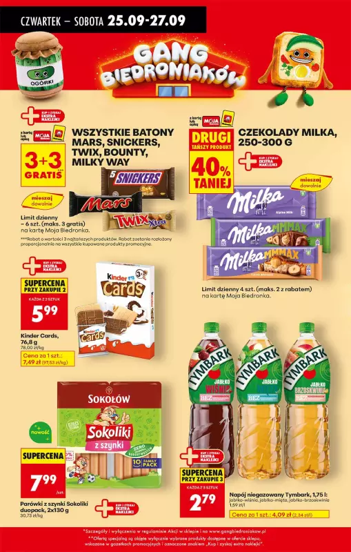 Biedronka - gazetka promocyjna Od czwartku od czwartku 25.09 do środy 01.10 - strona 54