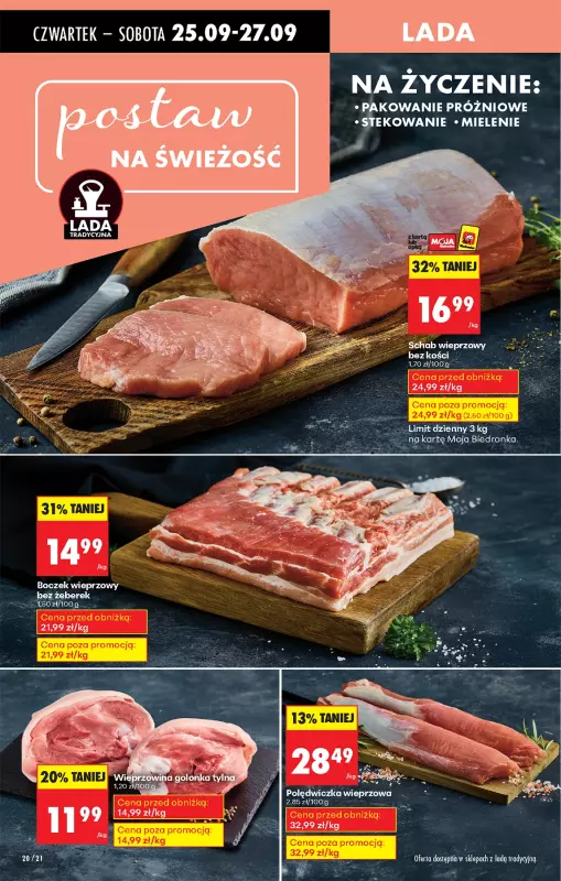 Biedronka - gazetka promocyjna Od czwartku, Z ladą tradycyjną od czwartku 25.09 do środy 01.10 - strona 24