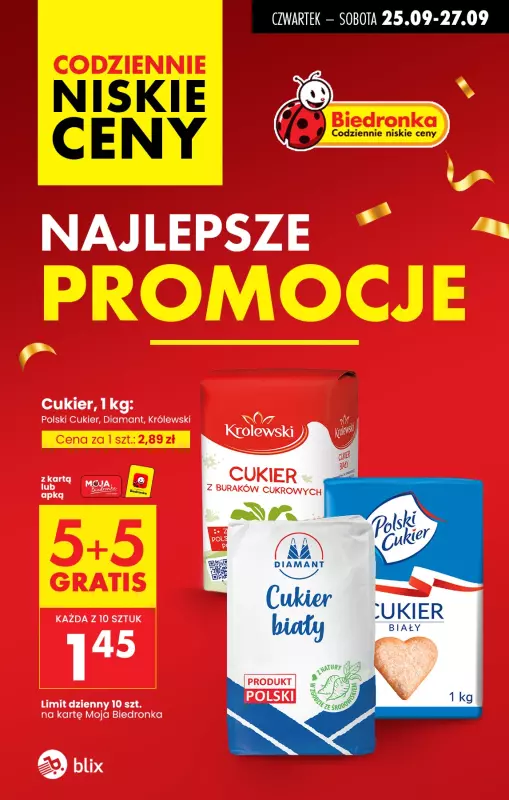 Biedronka - gazetka promocyjna Najlepsze promocje! od czwartku 25.09 do soboty 27.09