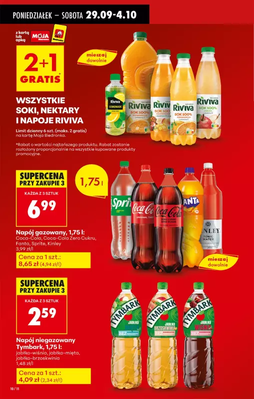 Biedronka - gazetka promocyjna Od poniedziałku od poniedziałku 29.09 do niedzieli 05.10 - strona 10