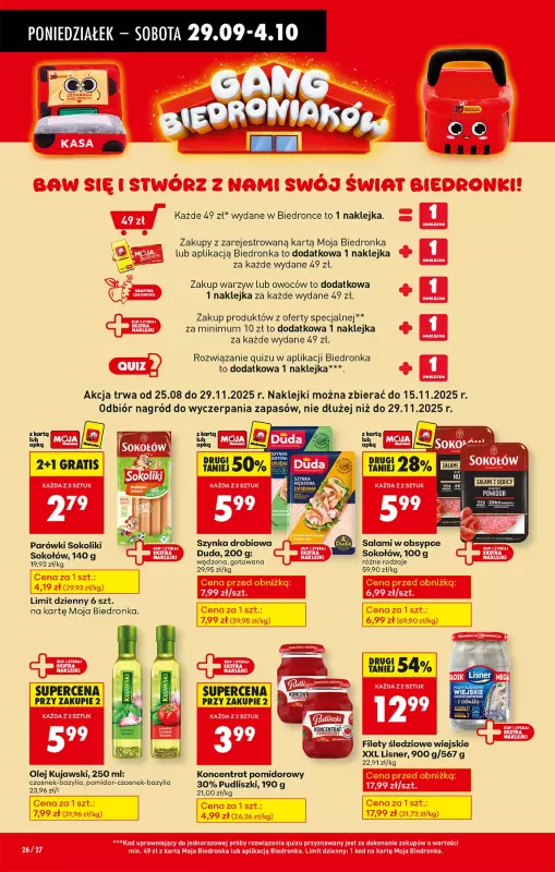 Biedronka - gazetka promocyjna Od poniedziałku od poniedziałku 29.09 do niedzieli 05.10 - strona 34
