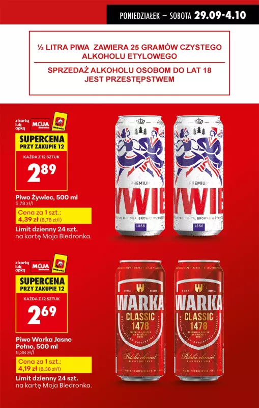 Biedronka - gazetka promocyjna Od poniedziałku, Z ladą tradycyjną od poniedziałku 29.09 do niedzieli 05.10 - strona 11