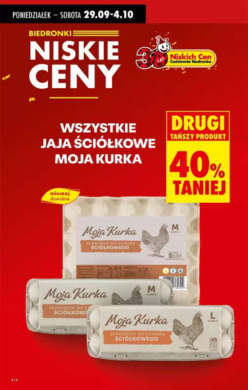 Biedronka - gazetka promocyjna Od poniedziałku od poniedziałku 29.09 do niedzieli 05.10 - strona 2