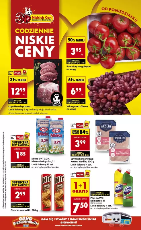 Biedronka - gazetka promocyjna Od poniedziałku, Z ladą tradycyjną od poniedziałku 29.09 do niedzieli 05.10