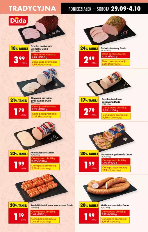 Biedronka - gazetka promocyjna Od poniedziałku, Z ladą tradycyjną od poniedziałku 29.09 do niedzieli 05.10 - strona 29
