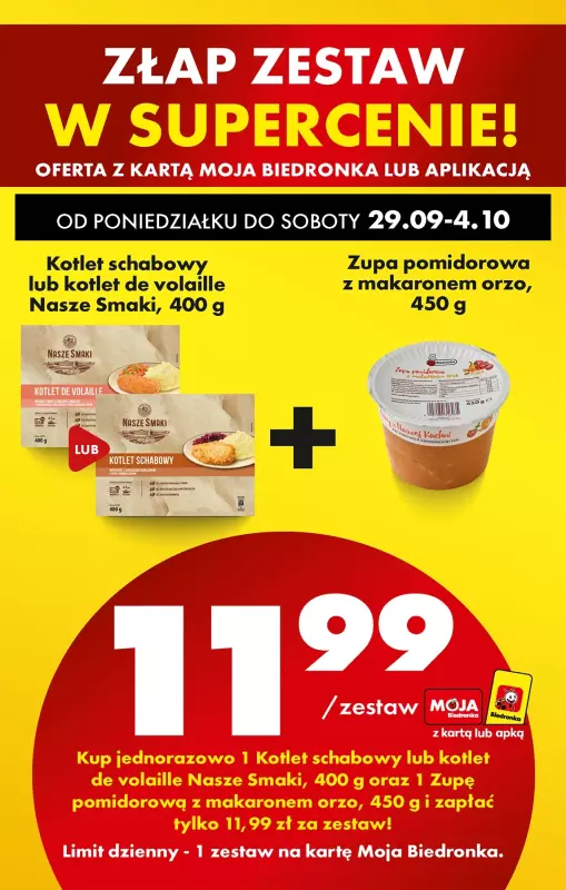 Biedronka - gazetka promocyjna Od poniedziałku, Z ladą tradycyjną od poniedziałku 29.09 do niedzieli 05.10 - strona 90