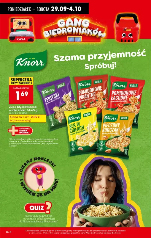 Biedronka - gazetka promocyjna Od poniedziałku, Z ladą tradycyjną od poniedziałku 29.09 do niedzieli 05.10 - strona 44