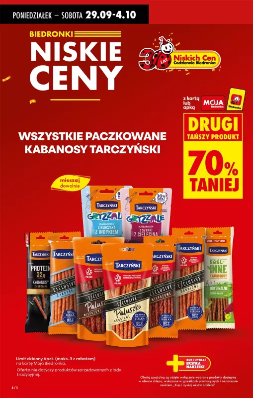 Biedronka - gazetka promocyjna Od poniedziałku, Z ladą tradycyjną od poniedziałku 29.09 do niedzieli 05.10 - strona 8