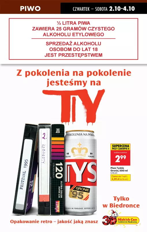 Biedronka - gazetka promocyjna Od czwartku od czwartku 02.10 do środy 08.10 - strona 63