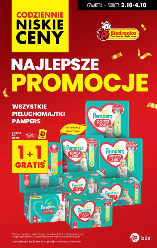 Biedronka - gazetka promocyjna Najlepsze promocje! od czwartku 02.10 do soboty 04.10