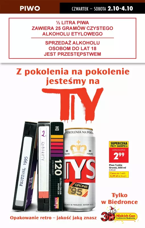 Biedronka - gazetka promocyjna Od czwartku, Z ladą tradycyjną od czwartku 02.10 do środy 08.10 - strona 68