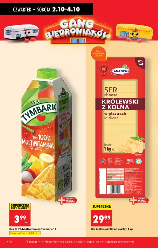 Biedronka - gazetka promocyjna Od czwartku, Z ladą tradycyjną od czwartku 02.10 do środy 08.10 - strona 45