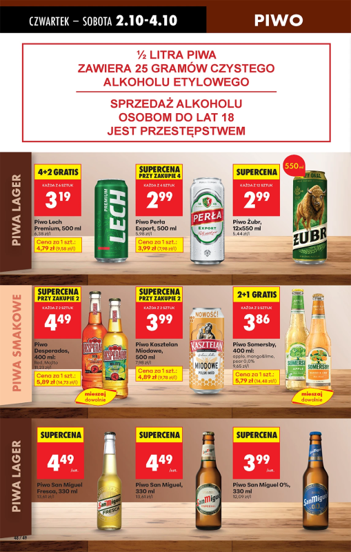 Biedronka - gazetka promocyjna Od czwartku, Z ladą tradycyjną od czwartku 02.10 do środy 08.10 - strona 67