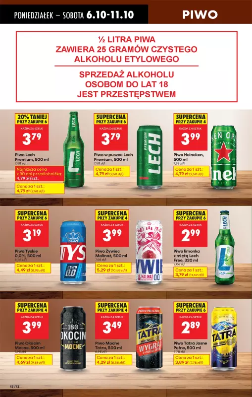 Biedronka - gazetka promocyjna Od poniedziałku od poniedziałku 06.10 do niedzieli 12.10 - strona 64
