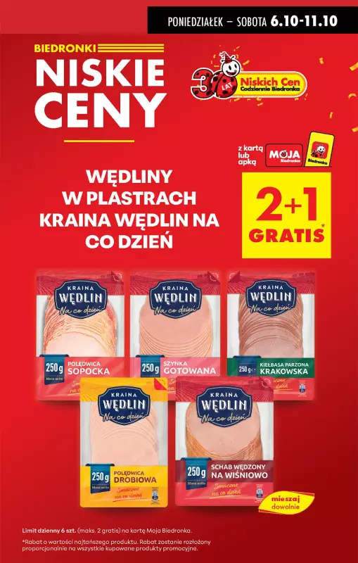Biedronka - gazetka promocyjna Od poniedziałku, Z ladą tradycyjną od poniedziałku 06.10 do niedzieli 12.10 - strona 7