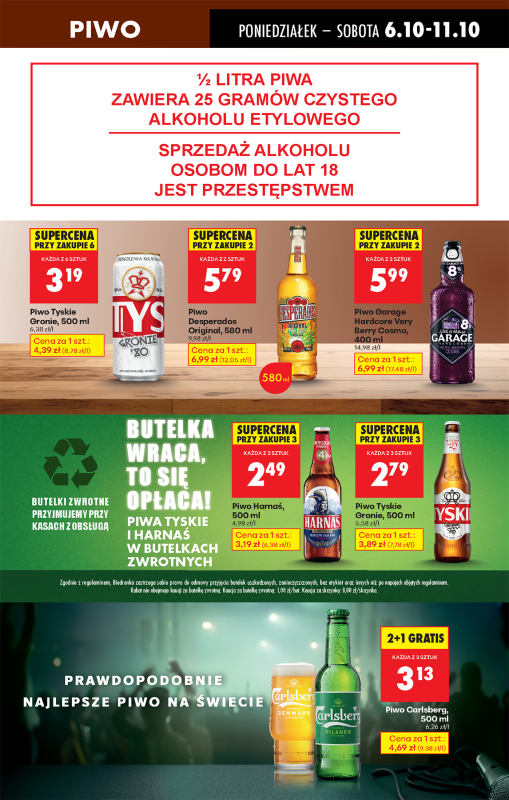 Biedronka - gazetka promocyjna Od poniedziałku, Z ladą tradycyjną od poniedziałku 06.10 do niedzieli 12.10 - strona 65