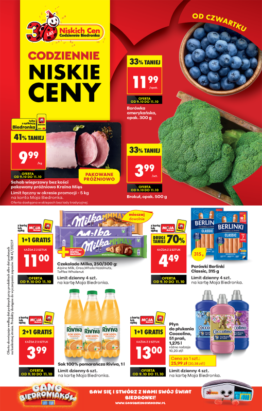 Biedronka - gazetka promocyjna Od czwartku od czwartku 09.10 do środy 15.10