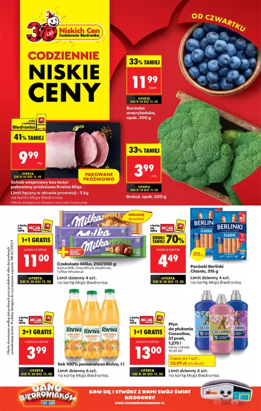 Biedronka - gazetka promocyjna Od czwartku od czwartku 09.10 do środy 15.10