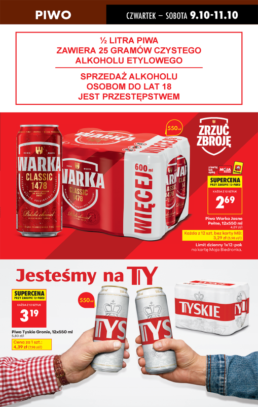 Biedronka - gazetka promocyjna Od czwartku, Z ladą tradycyjną od czwartku 09.10 do środy 15.10 - strona 69