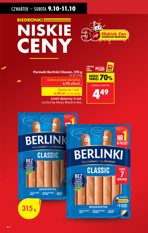 Biedronka - gazetka promocyjna Od czwartku, Z ladą tradycyjną od czwartku 09.10 do środy 15.10 - strona 10