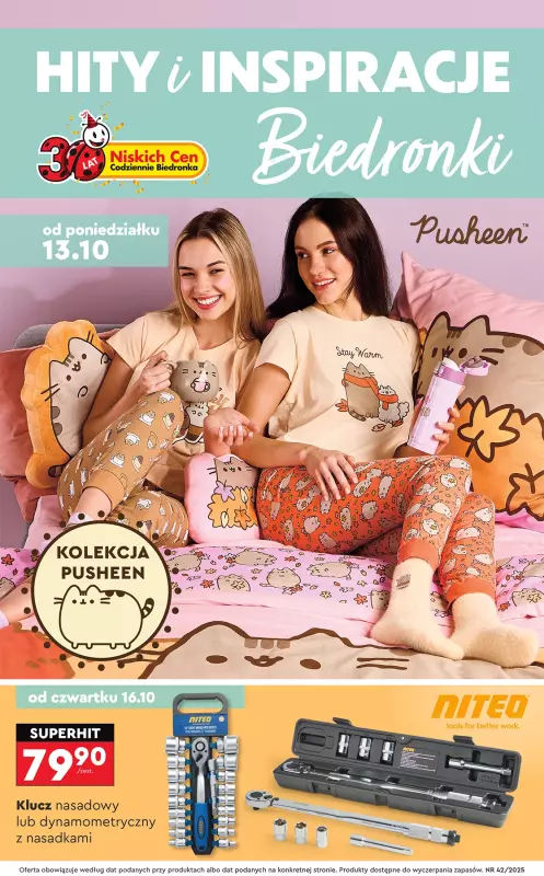Biedronka - gazetka promocyjna Okazje tygodnia od 13.10 od poniedziałku 13.10 do środy 29.10