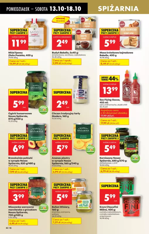 Biedronka - gazetka promocyjna Od poniedziałku, Z ladą tradycyjną od poniedziałku 13.10 do niedzieli 19.10 - strona 54