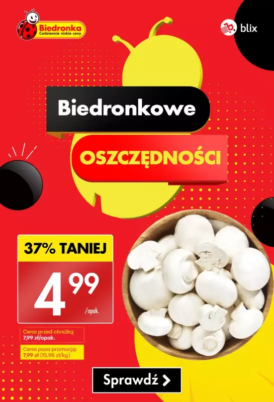 Biedronka - gazetka promocyjna Biedronkowe oszczędności  