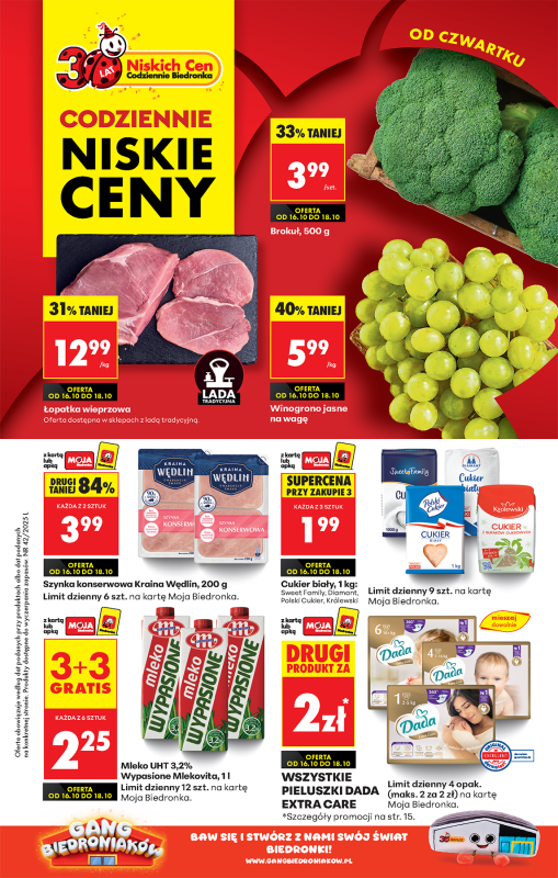 Biedronka - gazetka promocyjna Od czwartku, Z ladą tradycyjną od czwartku 16.10 do środy 22.10