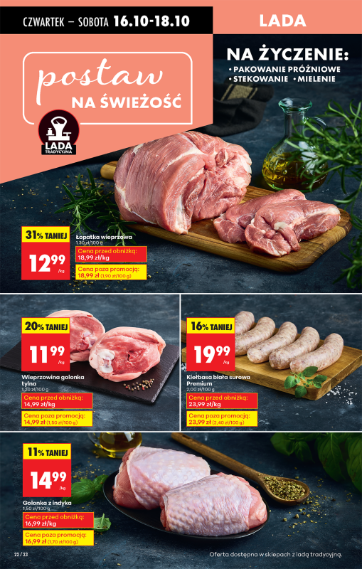 Biedronka - gazetka promocyjna Od czwartku, Z ladą tradycyjną od czwartku 16.10 do środy 22.10 - strona 24