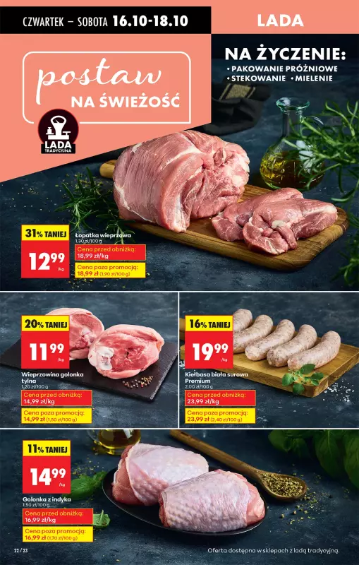 Biedronka - gazetka promocyjna Od czwartku, Z ladą tradycyjną od czwartku 16.10 do środy 22.10 - strona 24