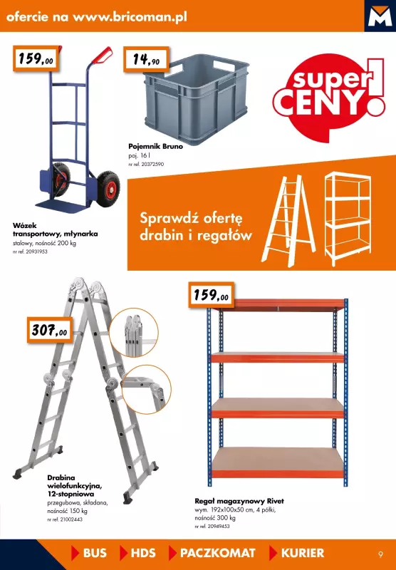 Bricoman - gazetka promocyjna Gazetka od poniedziałku 03.02 do niedzieli 23.02 - strona 9