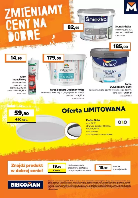 Bricoman - gazetka promocyjna Gazetka od poniedziałku 03.03 do niedzieli 23.03 - strona 12