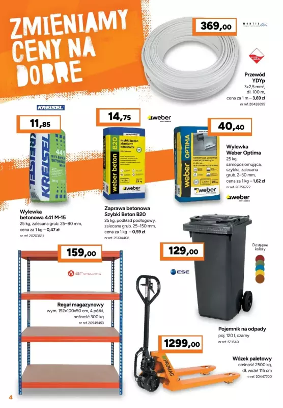 Bricoman - gazetka promocyjna Gazetka od poniedziałku 25.08 do niedzieli 14.09 - strona 4