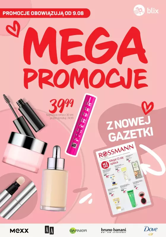 Rossmann - gazetka promocyjna MEGA promocje z nowej gazetki od piątku 09.08 