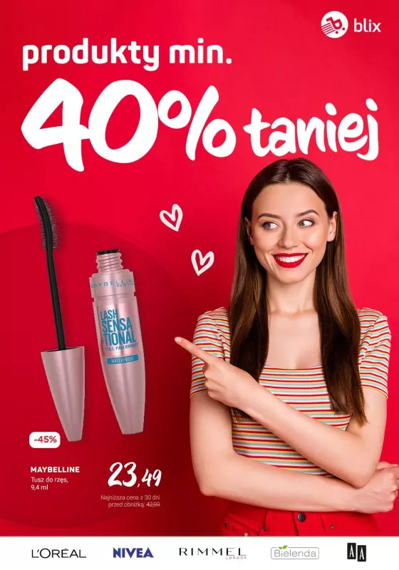 Rossmann - gazetka promocyjna Produkty min. 40% taniej od poniedziałku 12.08 do poniedziałku 19.08