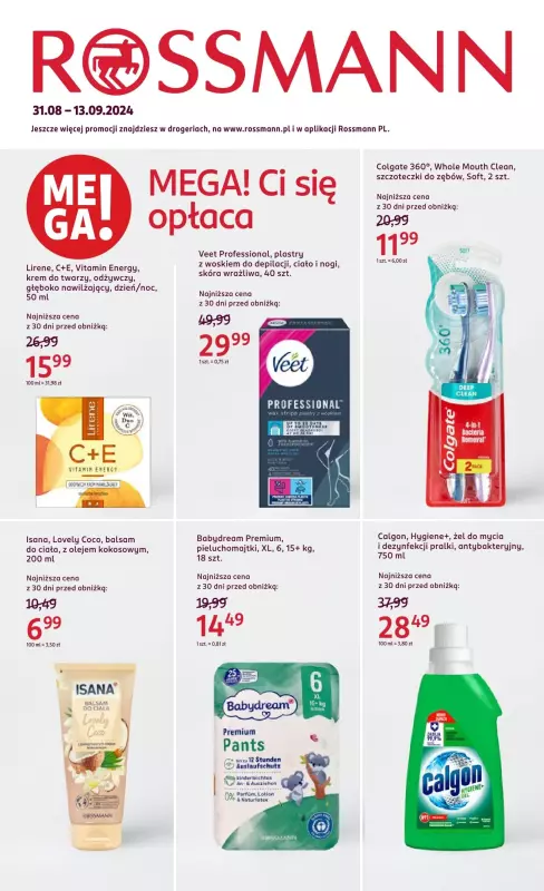 Rossmann - gazetka promocyjna Gazetka od soboty 31.08 do piątku 13.09