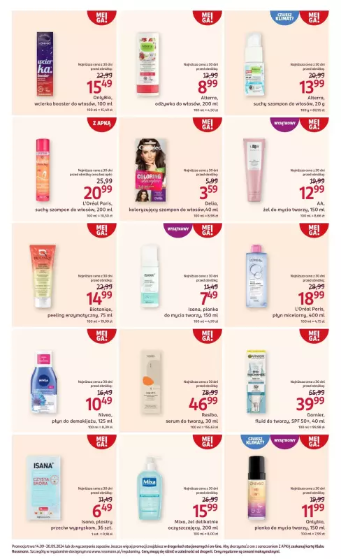 Rossmann - gazetka promocyjna Gazetka od soboty 14.09 do poniedziałku 30.09 - strona 9