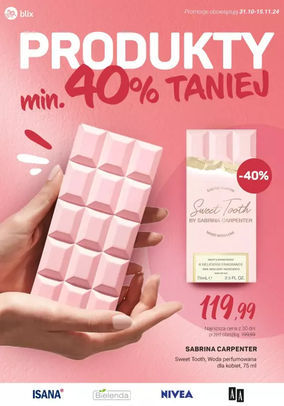 Rossmann - gazetka promocyjna Produkty min. 40% taniej od soboty 09.11 do piątku 15.11