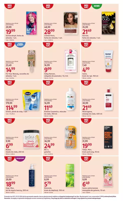 Rossmann - gazetka promocyjna Gazetka od soboty 16.11 do poniedziałku 02.12 - strona 9