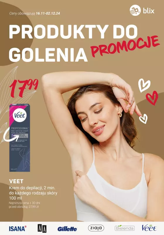 Rossmann - gazetka promocyjna PROMOCJE na produkty do golenia od soboty 30.11 do poniedziałku 02.12